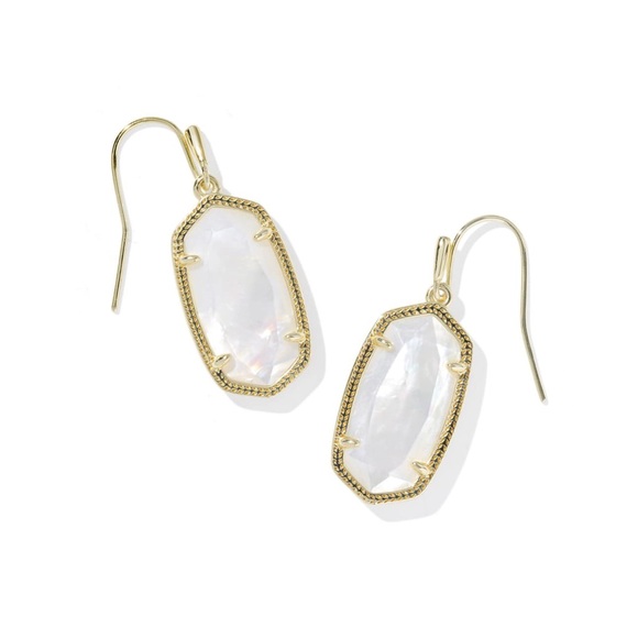 Kendra Scott Jewelry - Kendra Scott Dani Gold Drop Earrings Ivory Mother of Pearl